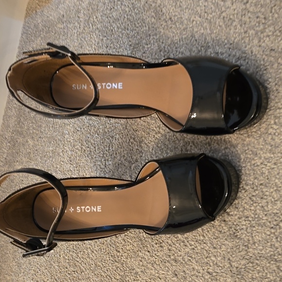 Sun & Stone Chunky heels size 7.5 from Macy's - Picture 1 of 6